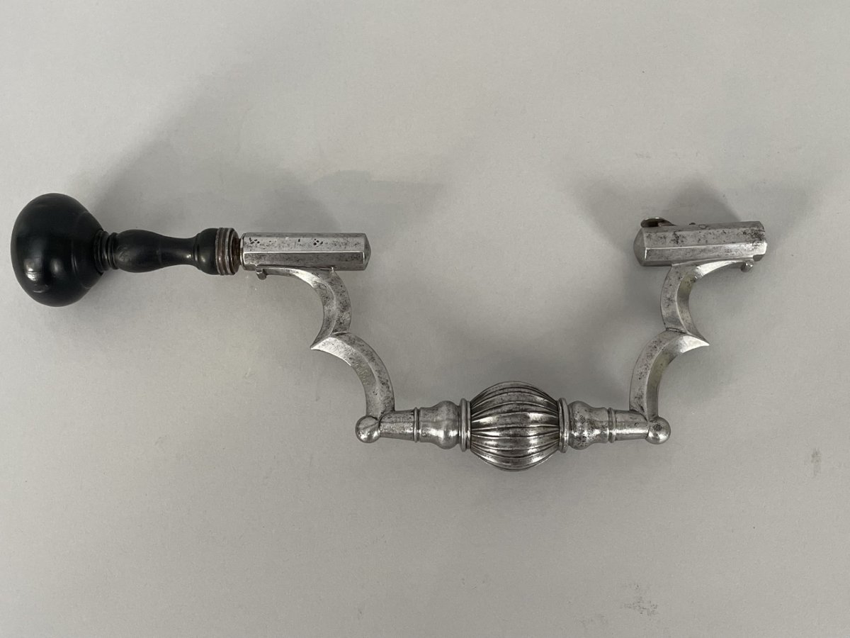 Barber-surgeon's Trepanning Instruments, Steel And Blackened Wood, 18th Century-photo-2