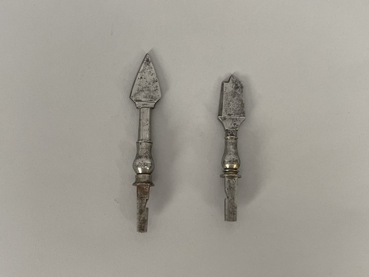 Barber-surgeon's Trepanning Instruments, Steel And Blackened Wood, 18th Century-photo-3