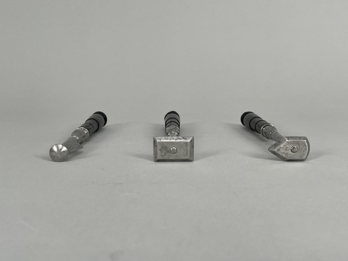 Barber-surgeon's Trepanning Instruments, Steel And Blackened Wood, 18th Century-photo-5