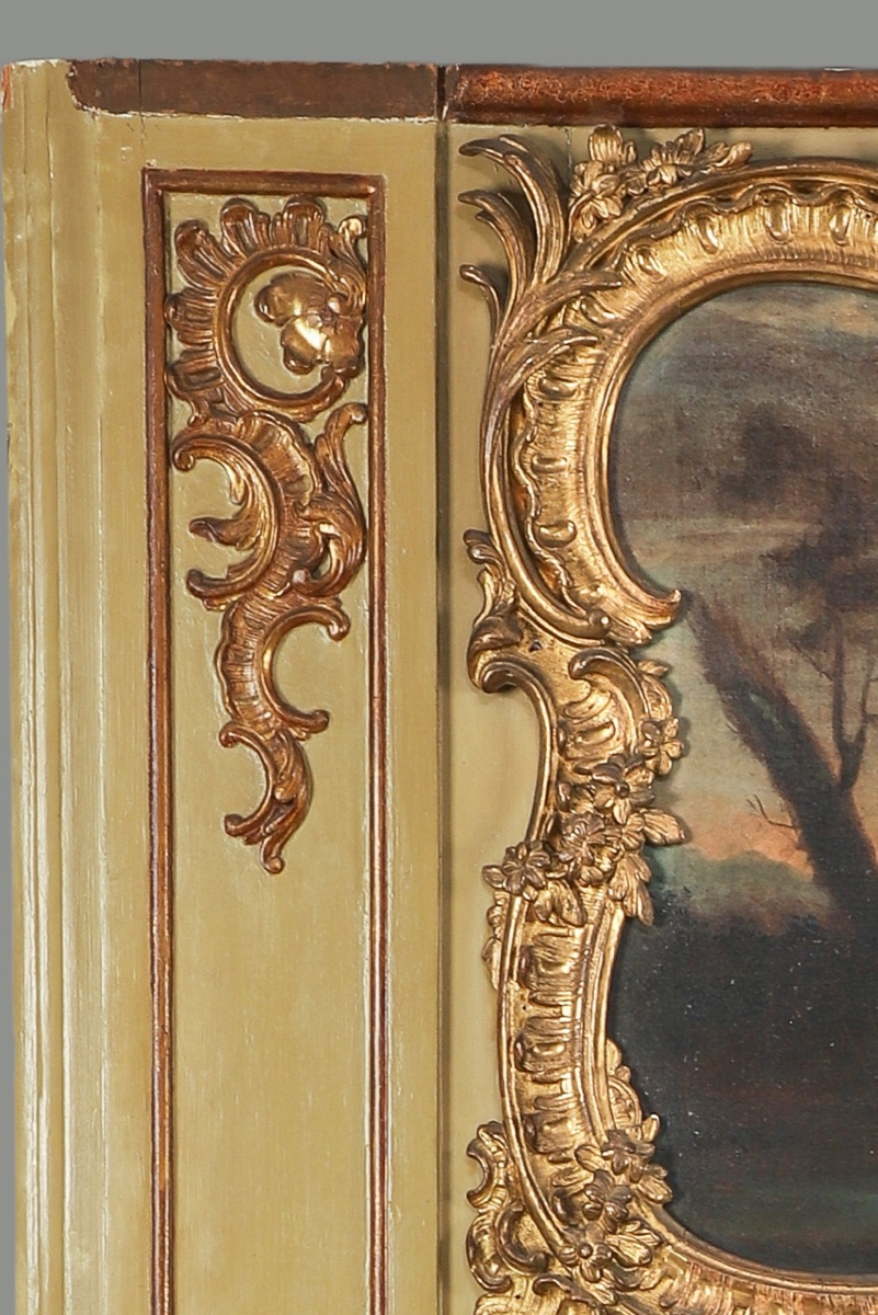 Trumeau rocaille « Moïse sauvé des eaux », Strasbourg XVIIIe-photo-4