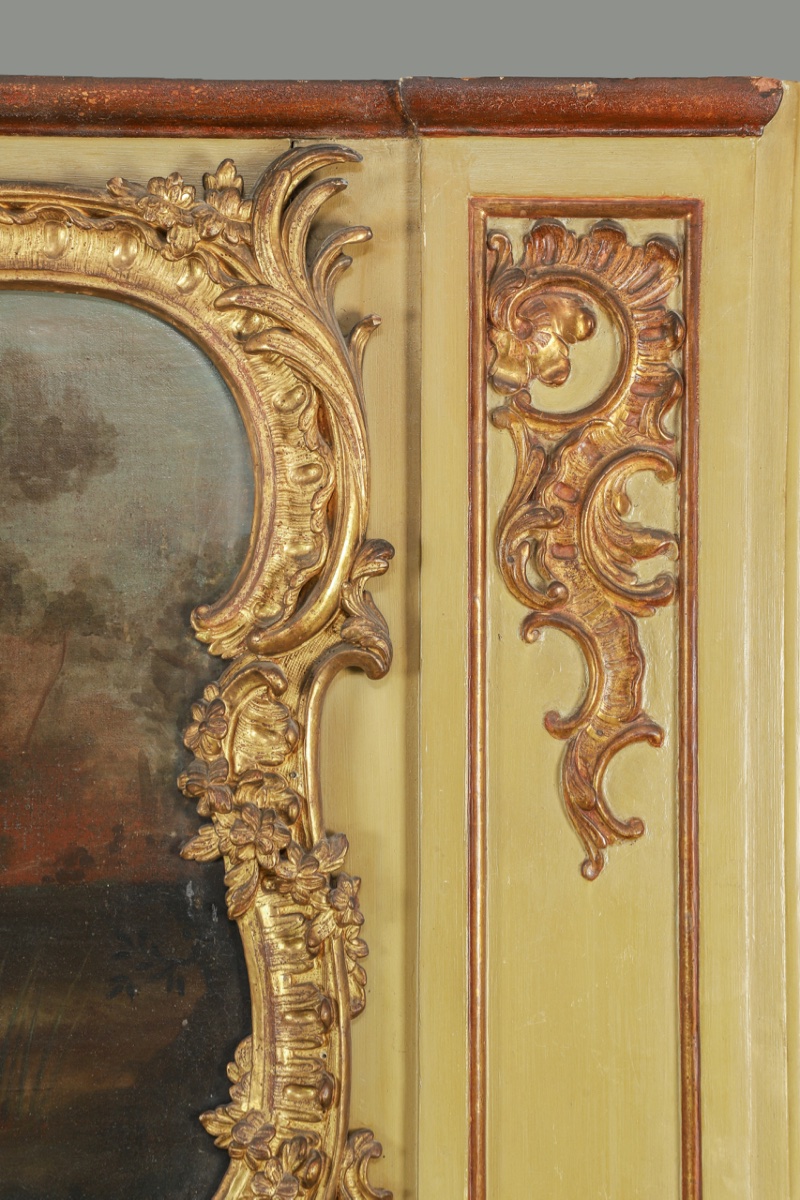 Trumeau rocaille « Moïse sauvé des eaux », Strasbourg XVIIIe-photo-1