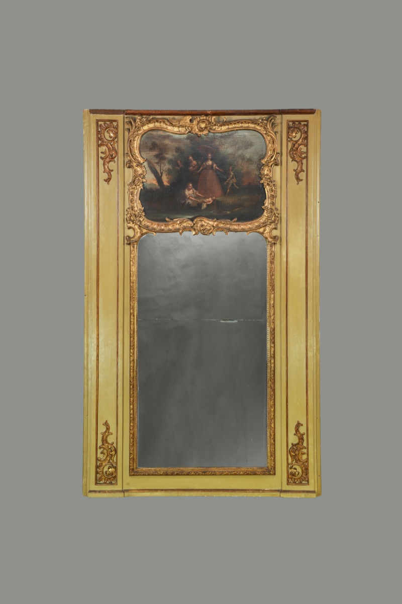 Trumeau rocaille « Moïse sauvé des eaux », Strasbourg XVIIIe