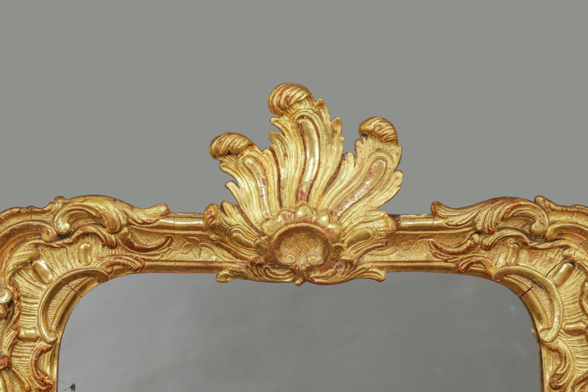 Rocaille Mirror, Strasbourg, Mid-18th Century-photo-2