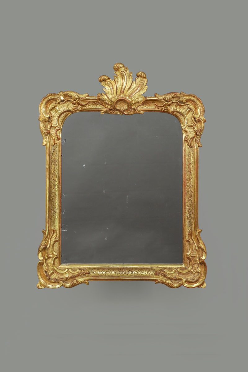 Rocaille Mirror, Strasbourg, Mid-18th Century