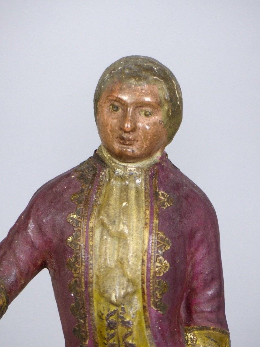 Paper Mache Statuette, 18th Century-photo-3