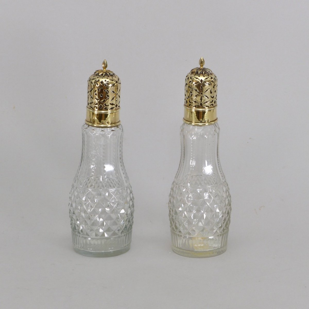 Pair Of Saint-petersburg Crystal Sugar Casters-photo-1