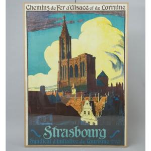 Affiche de la cathédrale de Strasbourg