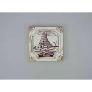 Earthenware Tile – The Tower Of Babel