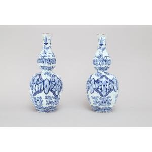 Paire de vases Delft