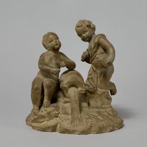 Statuette terre cuite