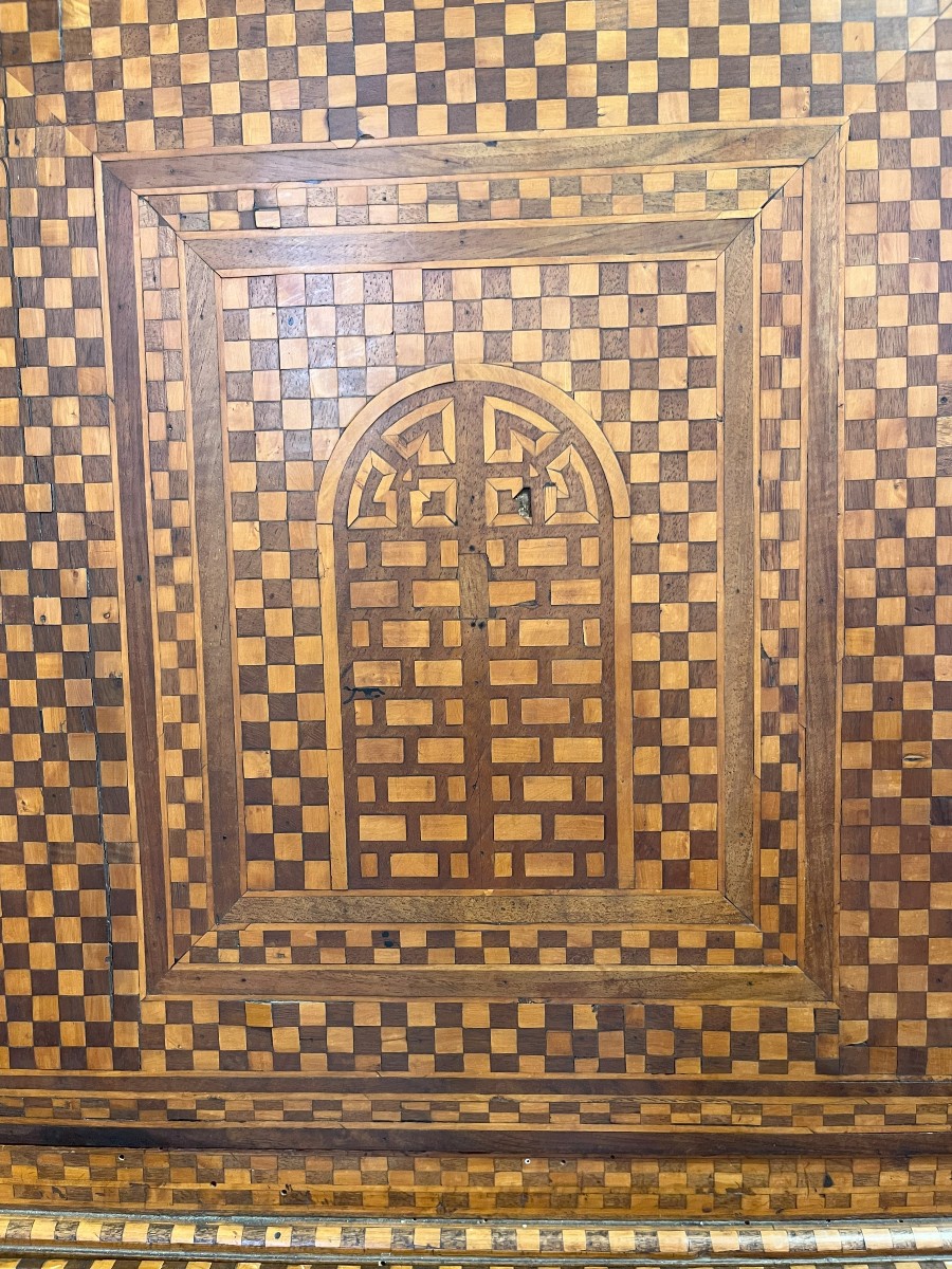 17th Century Italian Cube Marquetry Cabinet-photo-2