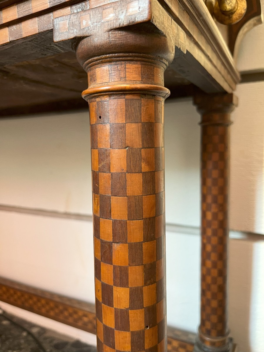 17th Century Italian Cube Marquetry Cabinet-photo-6