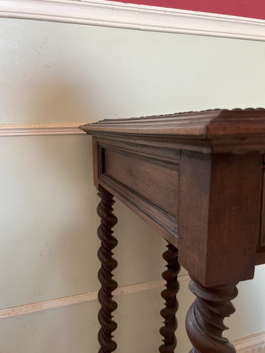 Louis XIII Style Walnut Table -photo-4