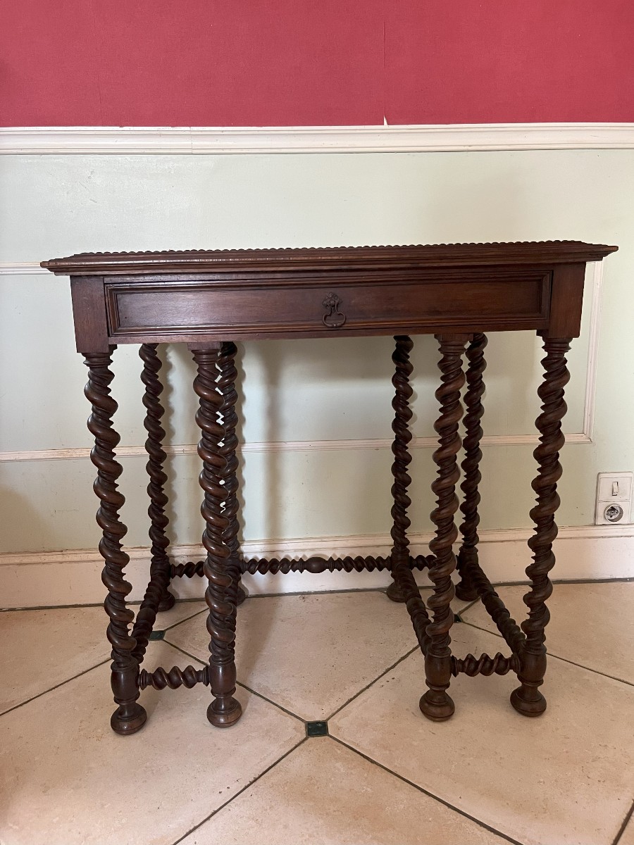Louis XIII Style Walnut Table 