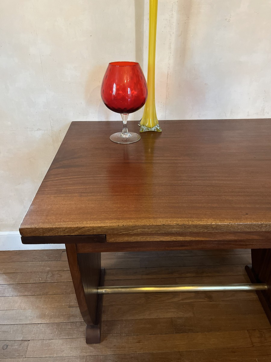 Table-Bureau-Art Déco-Acajou-XXème siècle-photo-2