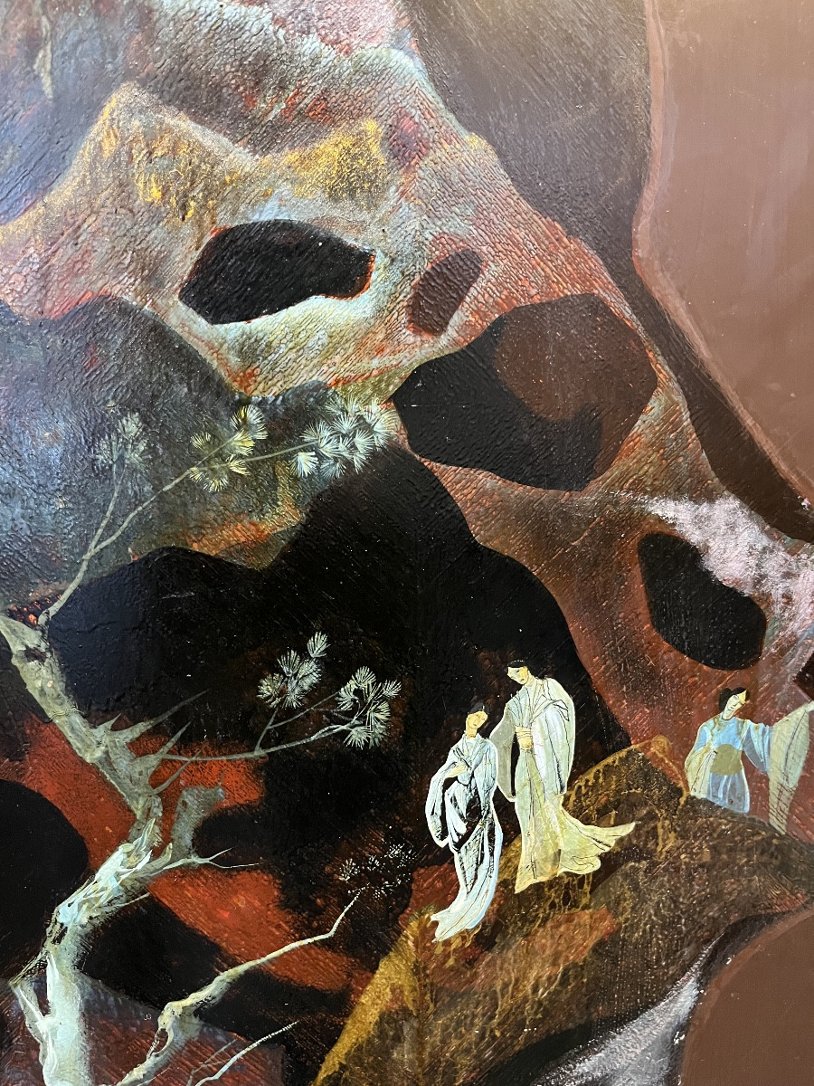 Wardrobe - Marcel Delmotte - Belgian Surrealist Painter - 20th Century -photo-3