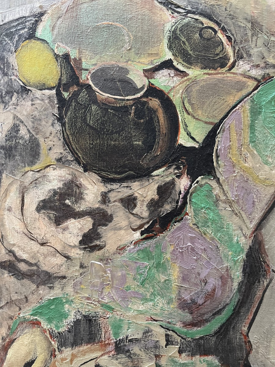 Portrait Of A Woman, Signed Lavenne, Salon Des Indépendants 1953-photo-2