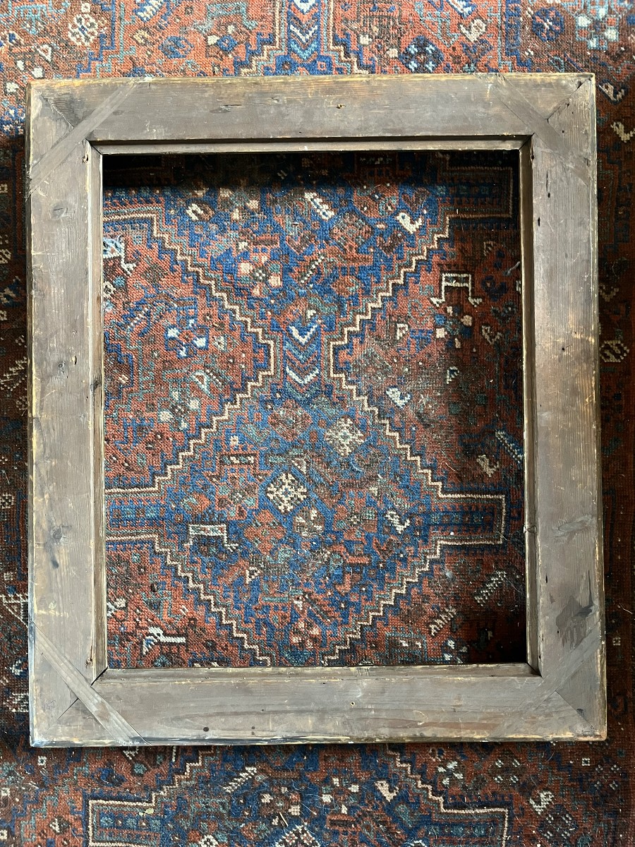 Cadre doré de style Louis XV , XIXème siècle-photo-1