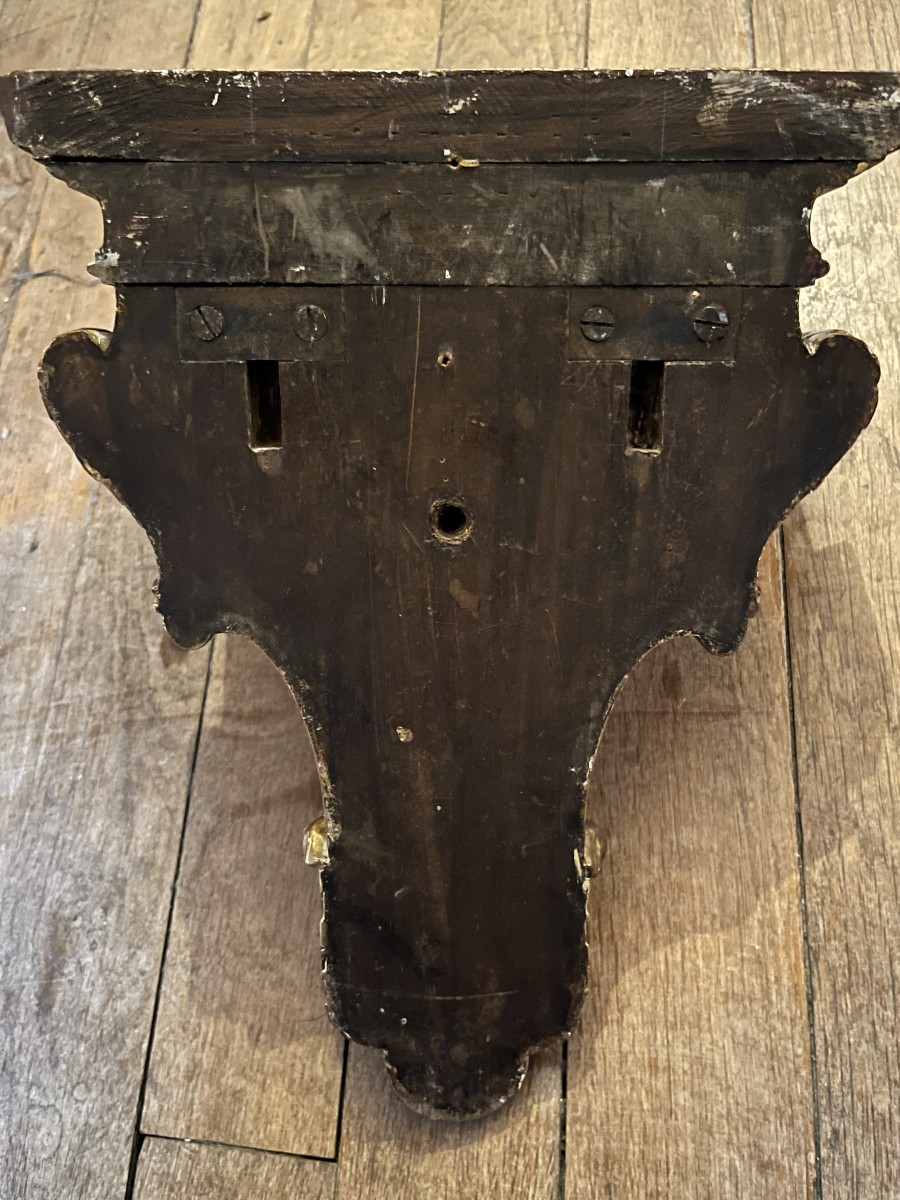 Pair Of Giltwood Wall Sconces, Regency Style, 19th Century-photo-3