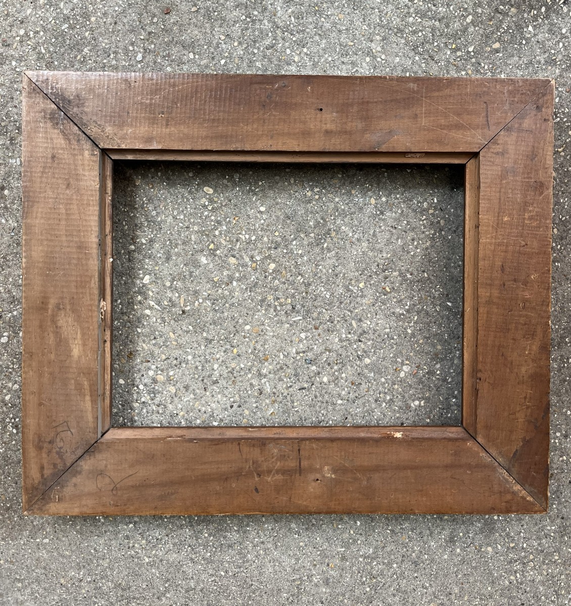 Paire de cadres en bois sculpté de style Régence , XIXème siècle-photo-1