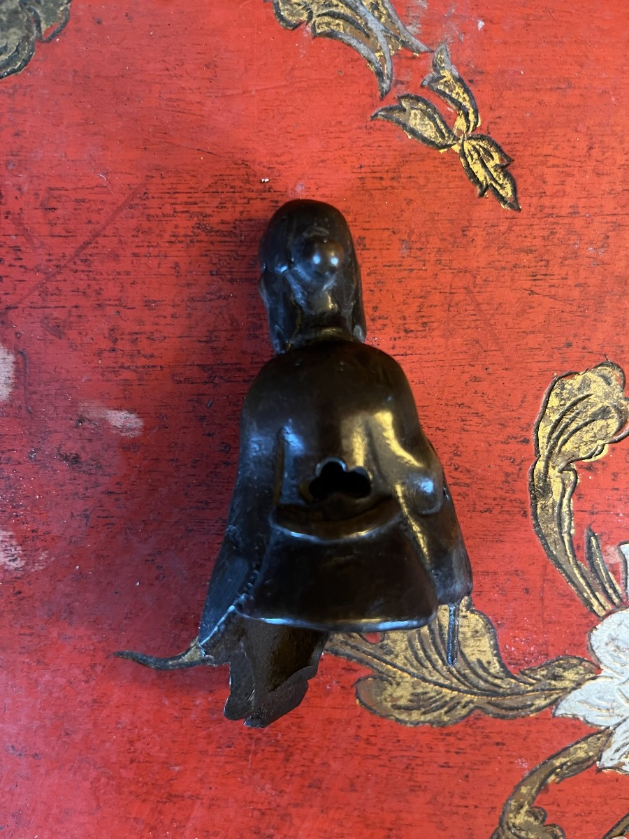 Brûle parfum Chinois , représentant Shoulao sur un cerf , XIXème siècle-photo-2