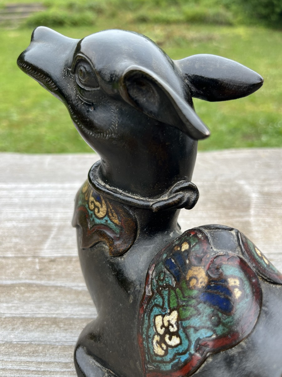 Bronze Japan,meiji,camel,cloisonné,19th Century-photo-3