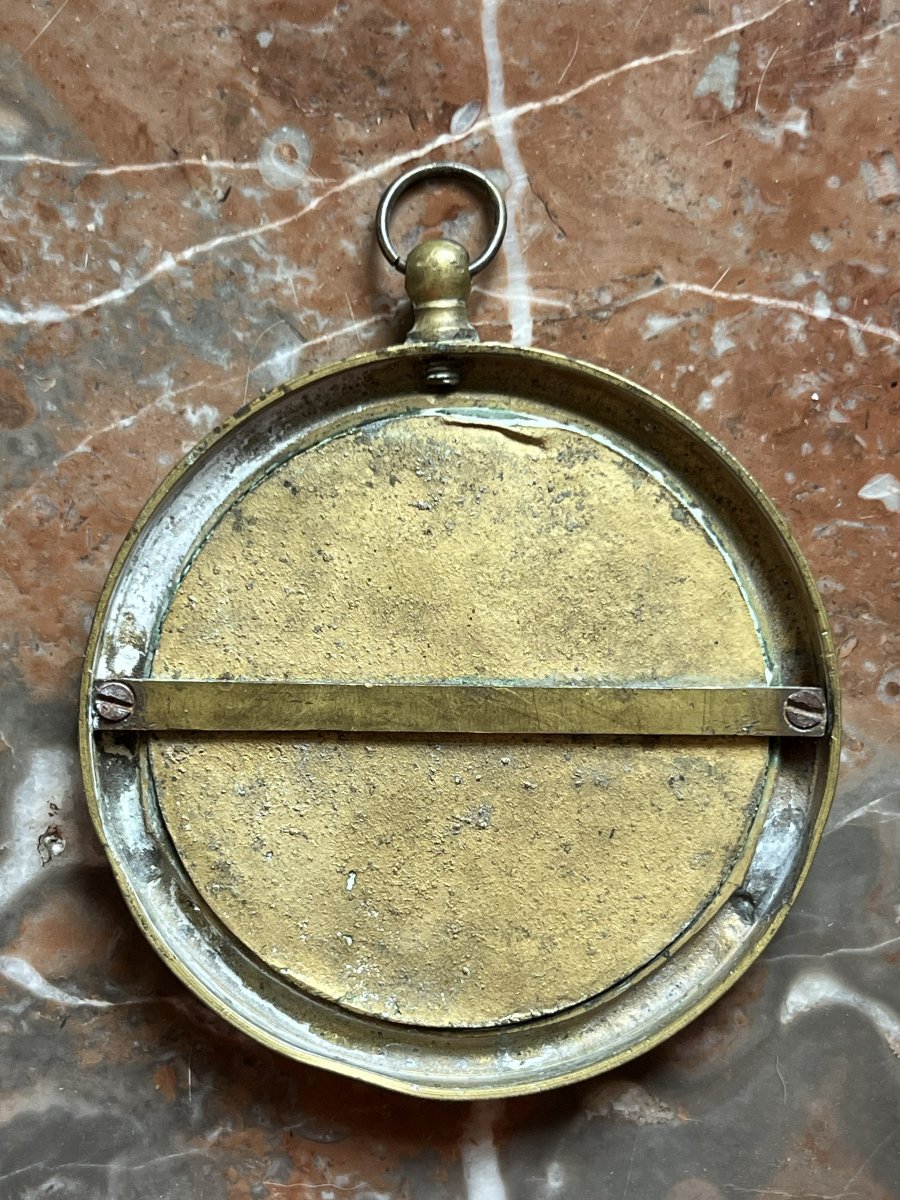 Médaillon en bronze , baptême du Roi de Rome , premier Empire , XIXème siècle-photo-3
