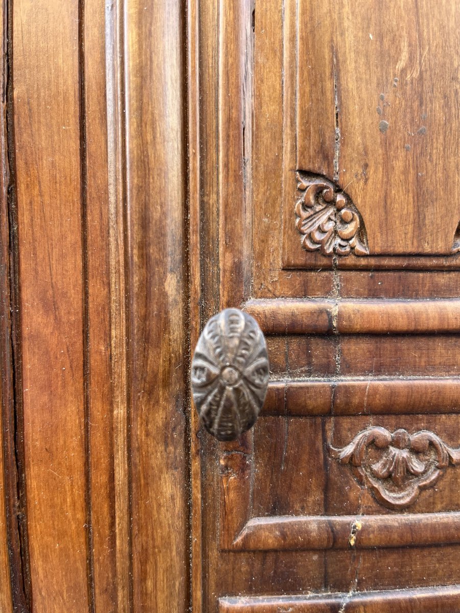Armoire de maîtrise de style Régence en noyer-photo-4