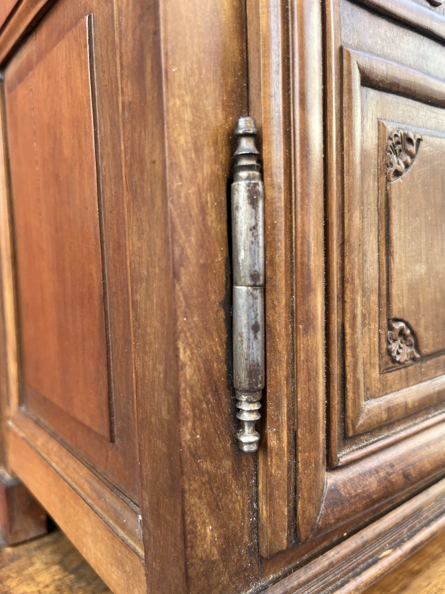 Armoire de maîtrise de style Régence en noyer-photo-5