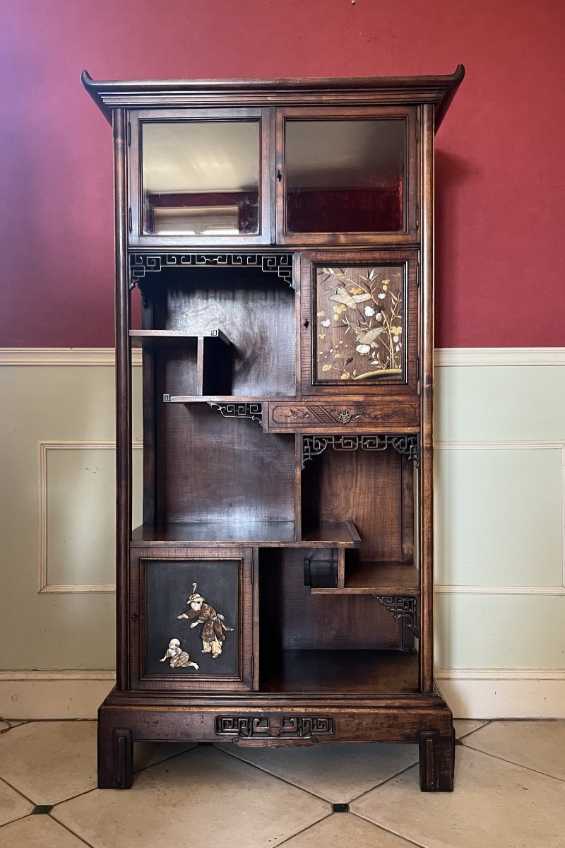 Gabriel Viardot, Japanese-style Display Cabinet, 19th Century