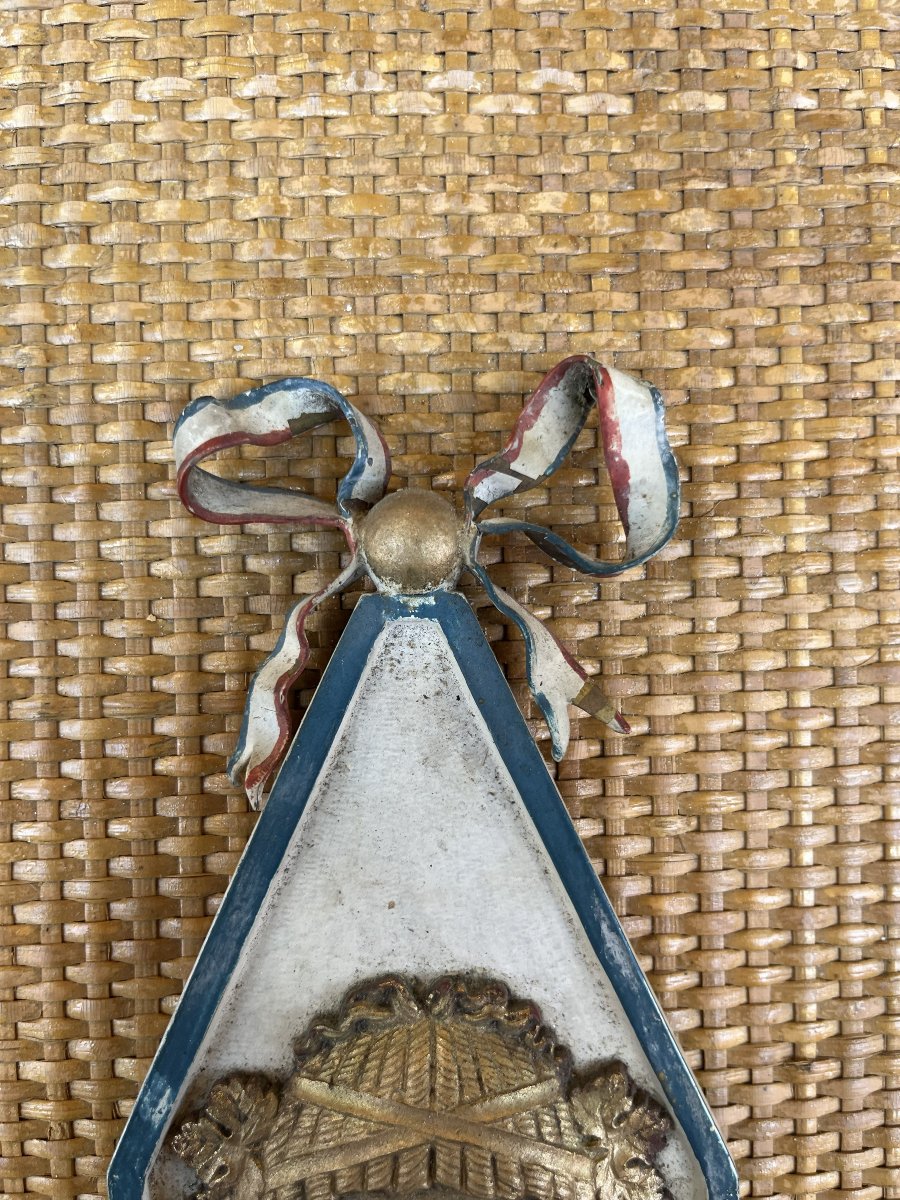 Pair Of Empire-style Wall Sconces In Bronze And Iron, 20th Century-photo-1