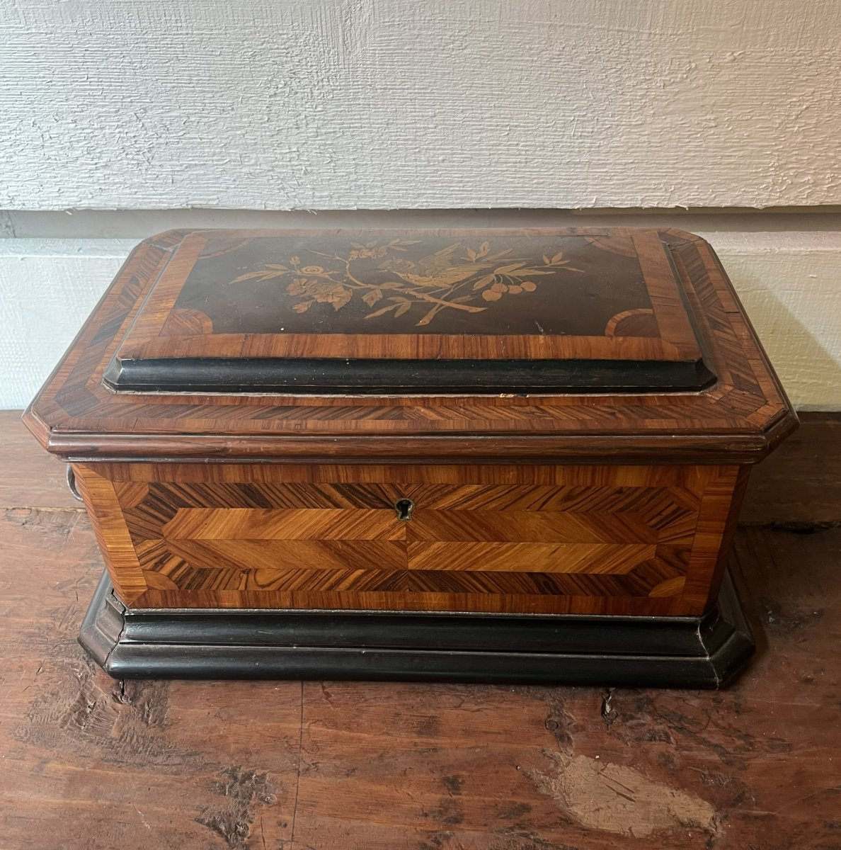 Wood Veneer Music Box, 19th Century