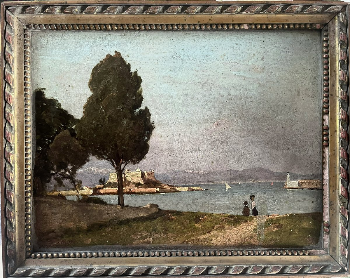 Paysage Méditerranéen,huile sur panneau, vers 1910