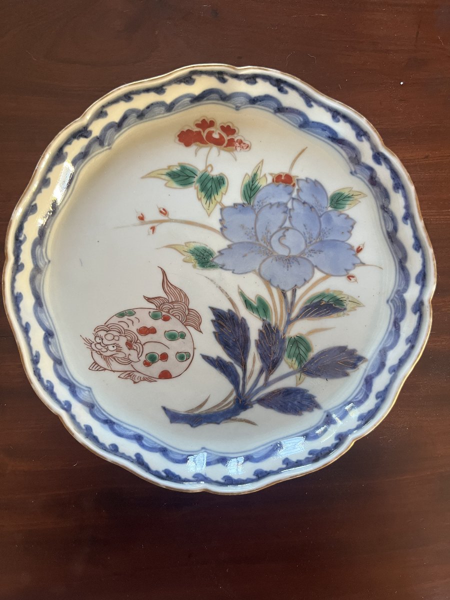 6 Japanese Porcelain Plates, Imari, 19th Century-photo-2