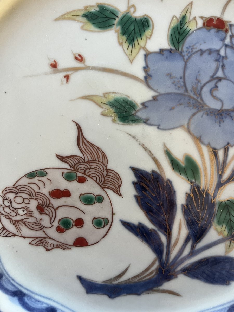 6 Japanese Porcelain Plates, Imari, 19th Century-photo-3