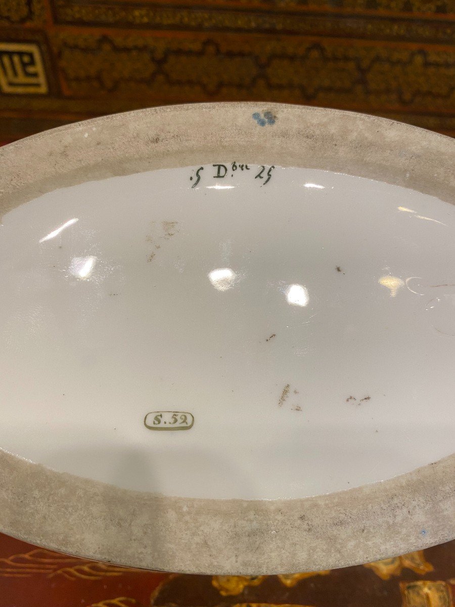 Sèvres Porcelain Sugar Bowl, Charles X Period-photo-2