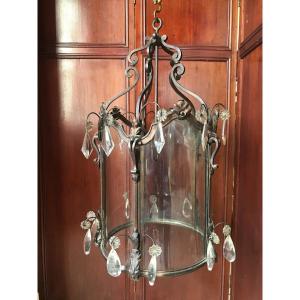 Louis XV Style Lantern In Golden Iron Late 20th Century