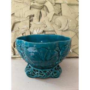 Sèvres, Paul Millet, Blue Ceramic Cup, 20th Century