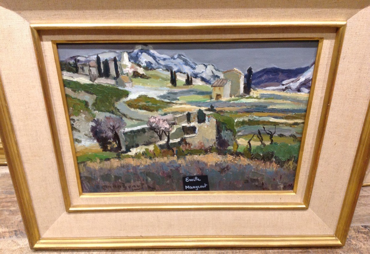 Tableau "mas en ruine" de Emile Mangenot-photo-2