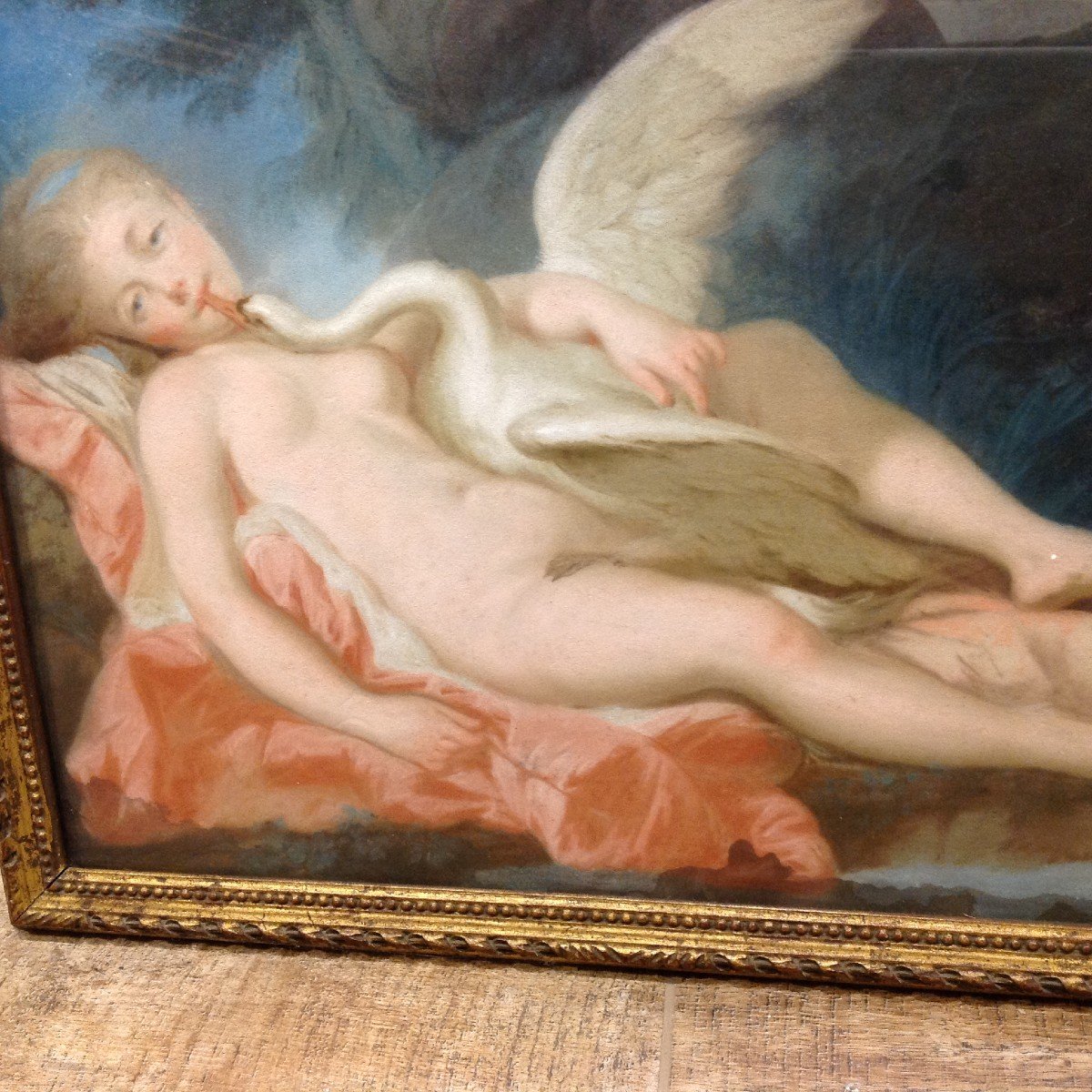 Pastel XVIII Leda And The Swan-photo-3