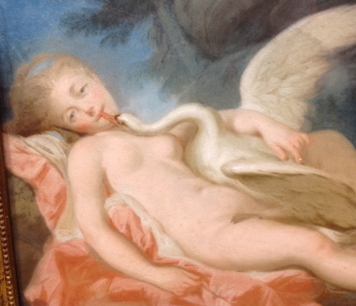 Pastel XVIII Leda And The Swan