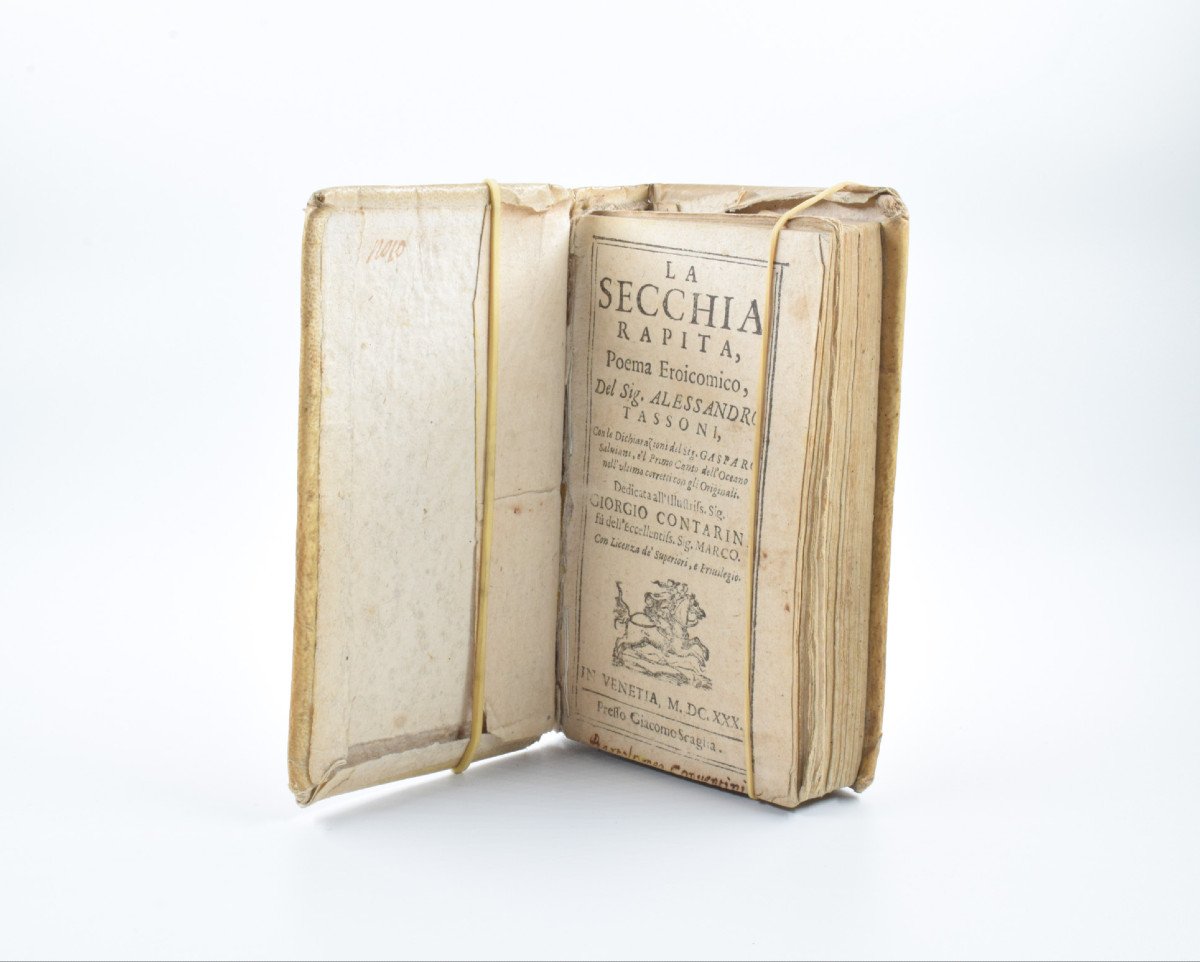 Antique Book : Alessandro Tassoni [le Tasse] – La Secchia Rapita [the Bucket Removed] 1630-photo-4