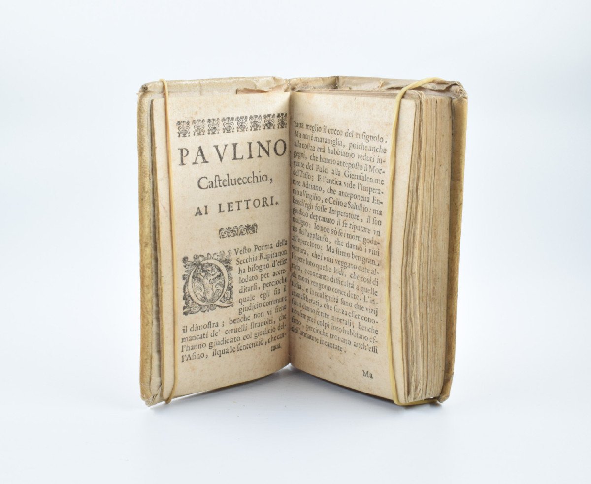 Antique Book : Alessandro Tassoni [le Tasse] – La Secchia Rapita [the Bucket Removed] 1630-photo-3