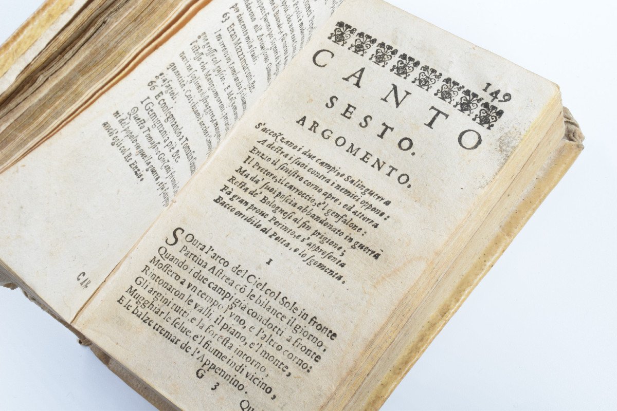 Antique Book : Alessandro Tassoni [le Tasse] – La Secchia Rapita [the Bucket Removed] 1630-photo-4