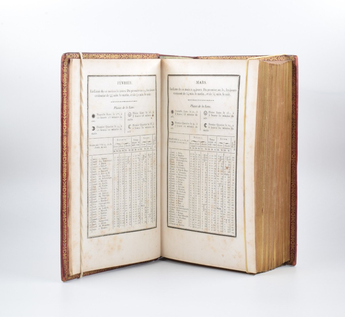 Antique Book: Royal And National Almanac 1832 Beautiful Binding-photo-6