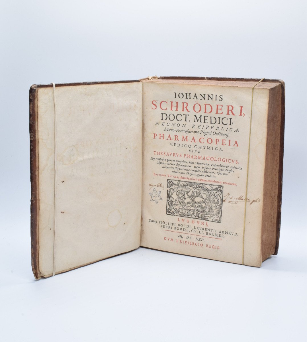 Old Book: Johannis Schroderi – Pharmacopeia Médico-chymica 1665 Rare-photo-2