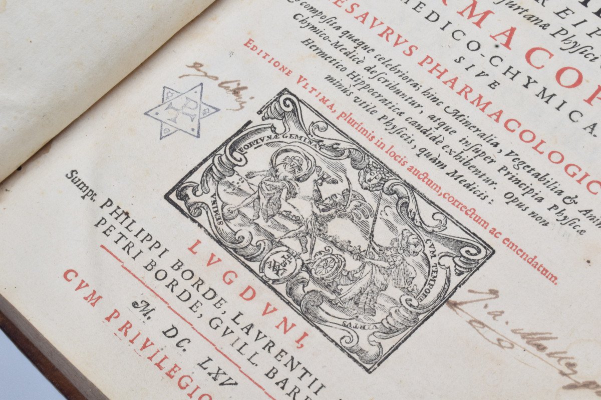 Old Book: Johannis Schroderi – Pharmacopeia Médico-chymica 1665 Rare-photo-4