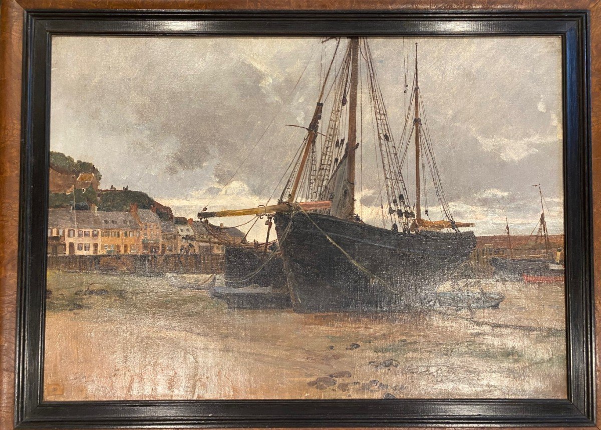 Painting "low Tide At Gorey" Signed E.dameron