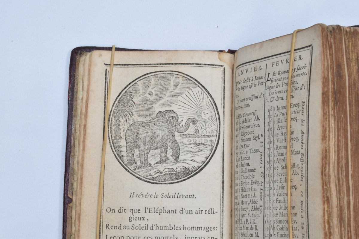 Livre Ancien : Etrennes Spirituelles Dédiées Aux Dames 1749 Reliure A l'Eventail-photo-4