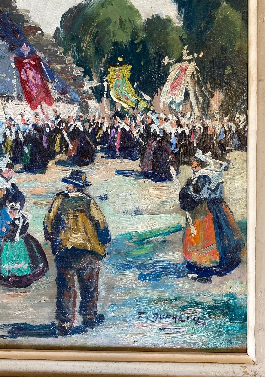 Tableau "pardon En Bretagne" De Ferdinand Dubreuil-photo-1